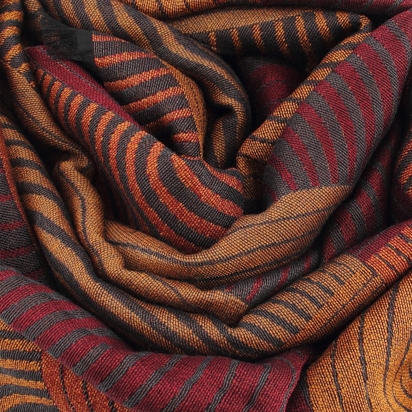 Echarpe-femme-100% naturelle-ocre-Spire