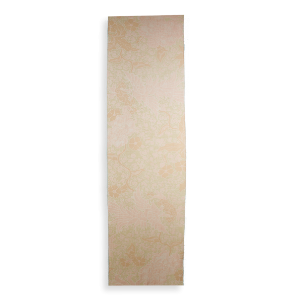 Echarpe-femme-cachemire-rose-oiseaux du paradis