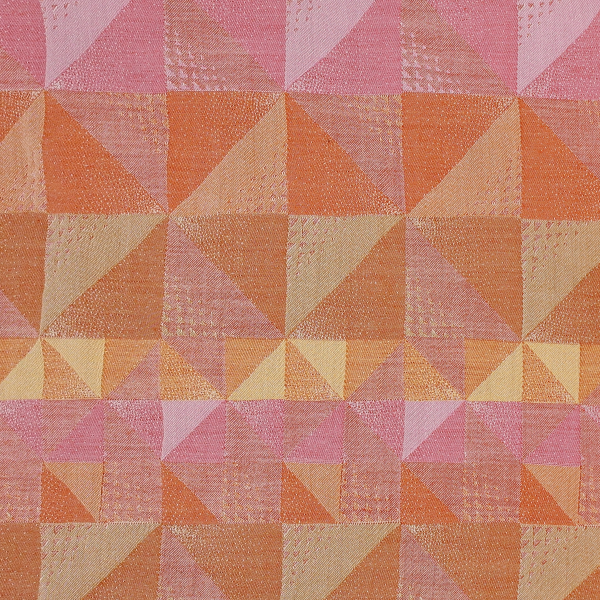 Echarpe-femme-laine-orange-kaléidoscope