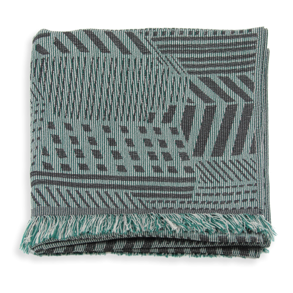 Echarpe-homme-laine-soie-vert-doux-Kyoto