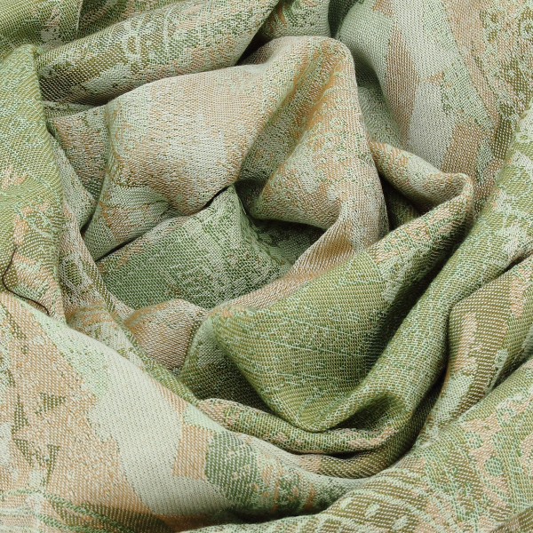 Etole-femme-laine-soie-coton-vert-Cache-cache