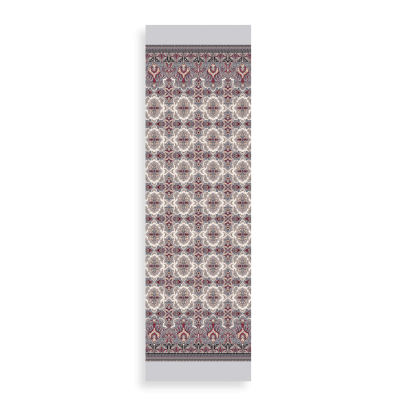 Echarpe-homme-100% soie GOTS-gris-Elégant