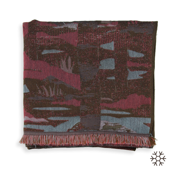 Echarpe-femme-soie-laine-coton-marron-rose-Oslo-1A