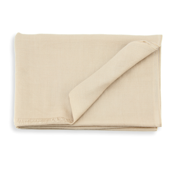 Etole-mixte-cachemire-uni-beige-Nuage