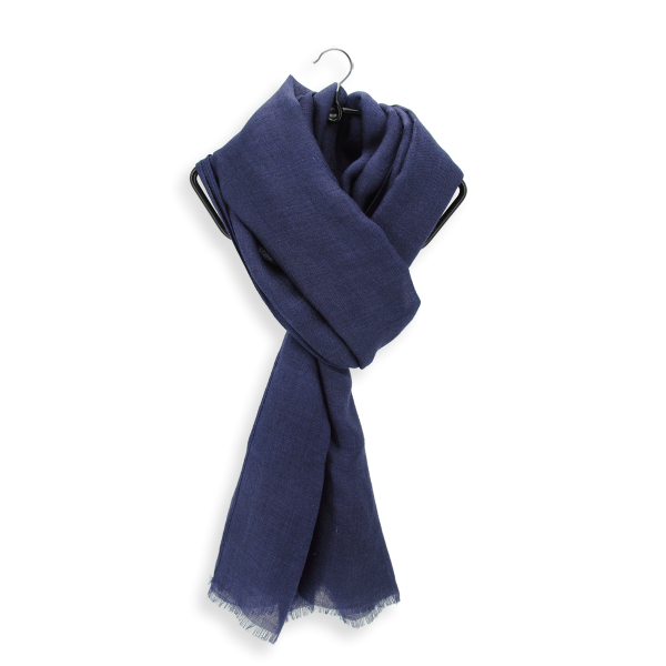 Etole-mixte-cachemire-uni-marine-Nuage