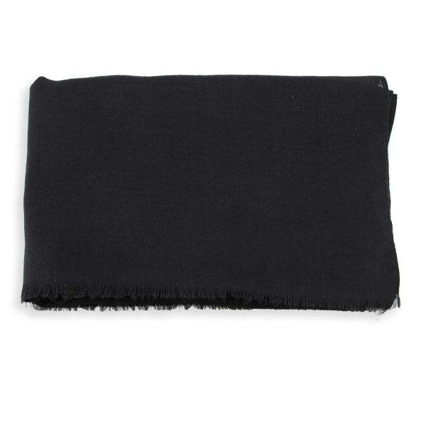 Etole-mixte-cachemire-uni-noir-Nuage