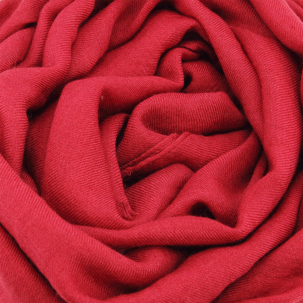 Etole-mixte-cachemire-uni-rouge-Nuage