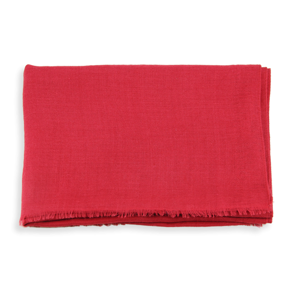 Etole-mixte-cachemire-uni-rouge-Nuage