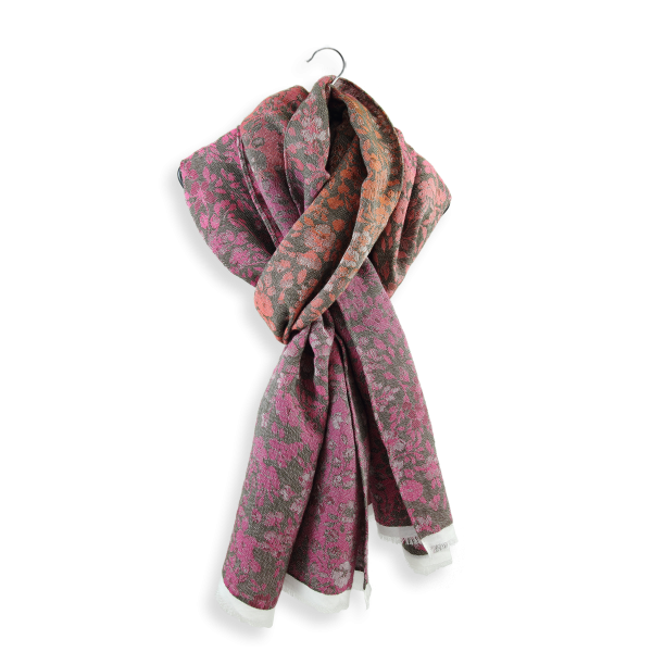 Cheche-femme-coton-modal-soie-rose-corail-Bacopa-2A