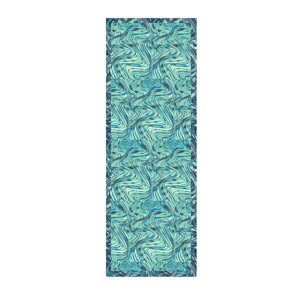 Cheche-femme-imprimé-bleu-coton-soie-Vagues