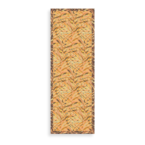 Cheche-femme-imprimé-coton-soie-jaune-imprimé-Vagues