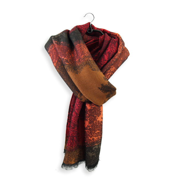 Maxi-étole-femme-laine-mérinos-rouge-Jacaranda