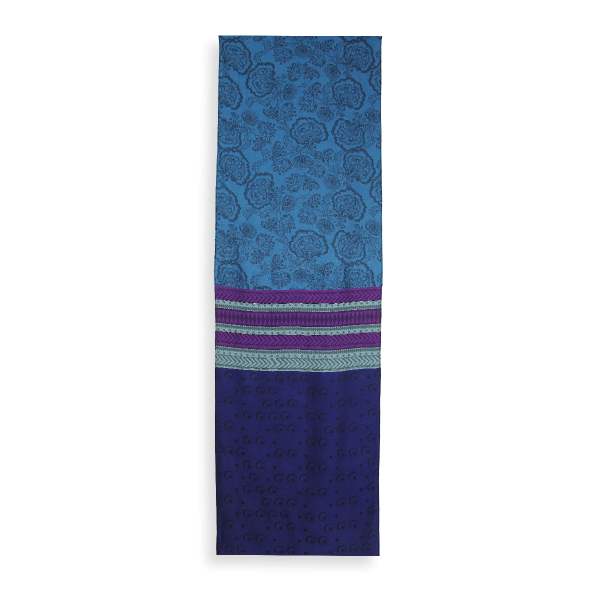 Echarpe-femme-laine-modal-turquoise-encre-Imaginaire