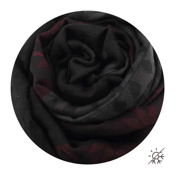 Grande-étole-femme-bordeaux-marron-modal-coton-soie-Jeannette