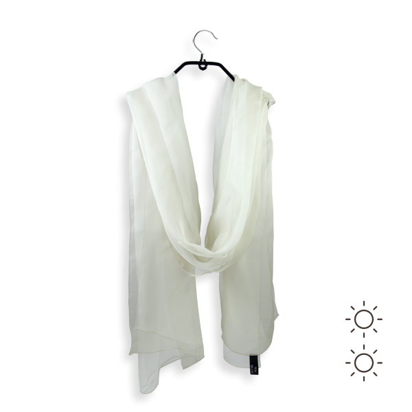 Etole-femme-mariage-soie-ombrée-beige-écru