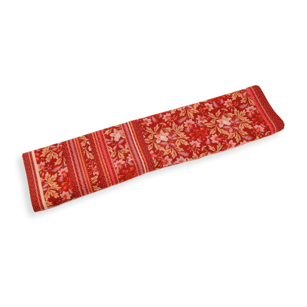 Foulard-chèche-femme-coton-soie-imprimé-rouge-Jardin