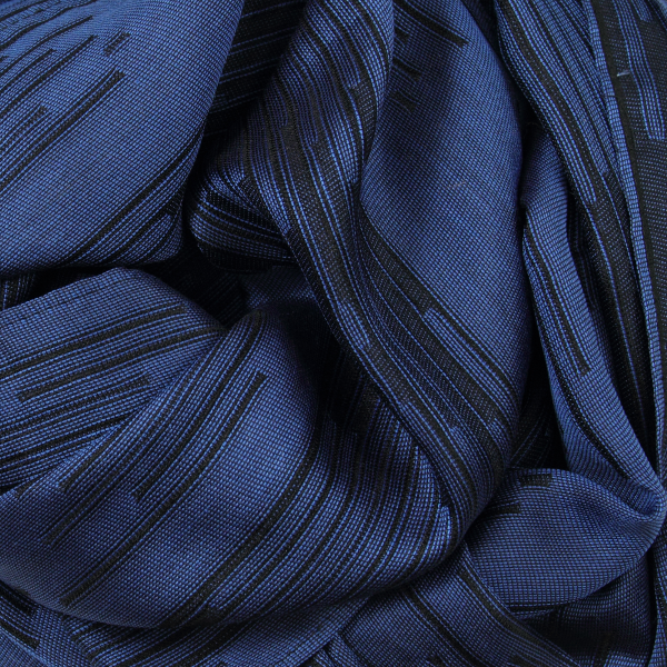 Foulard-homme-vincent-Soie-bleu