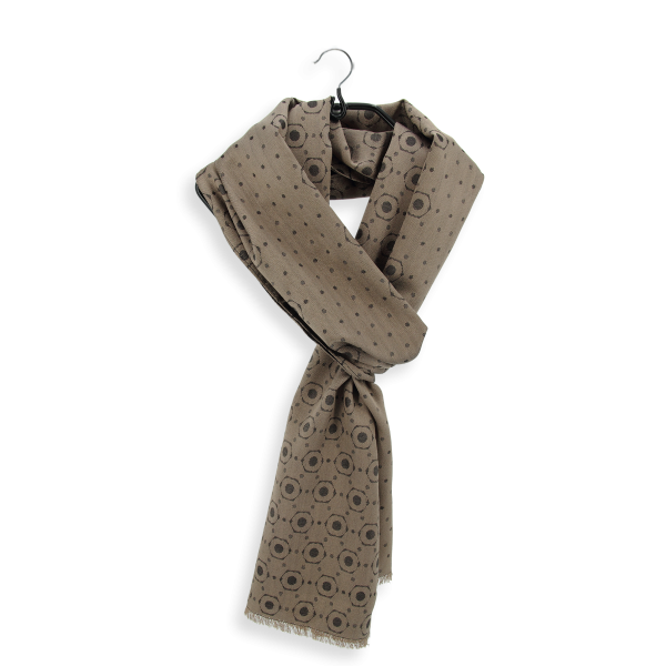 Foulard-homme-soie-beige-Denis