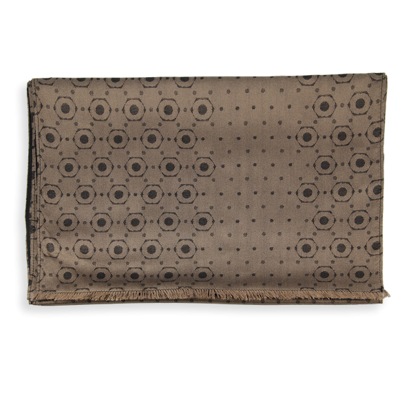 Foulard-homme-soie-beige-Denis