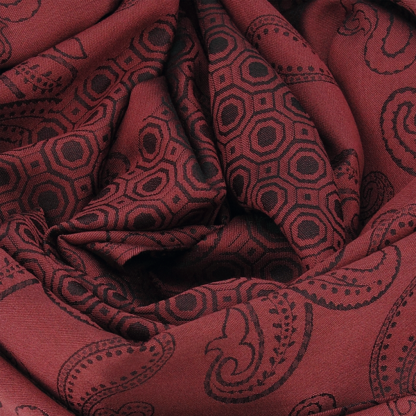 Foulard-homme-soie-rouge-roux-Charles