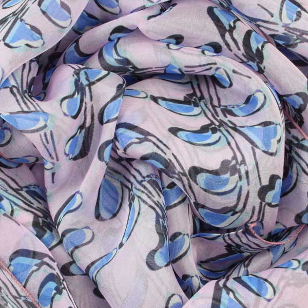 Foulard-femme-soie-CUT-rose-bleu