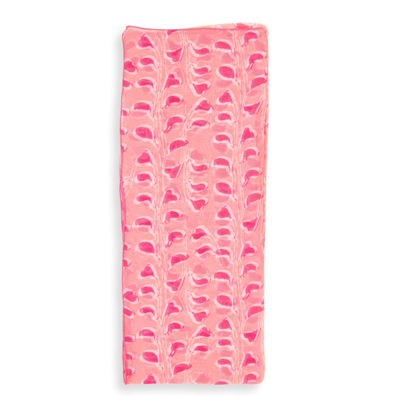 Foulard-femme-soie-imprimée-cut-rose-framboise