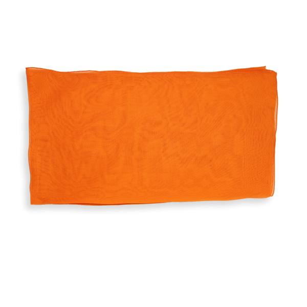 Foulard-femme-mousseline-soie-unie-orange