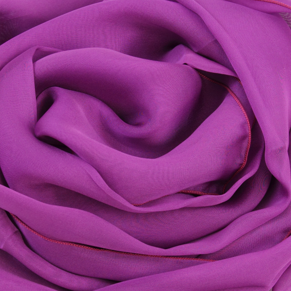 Foulard-femme-mousseline-soie-unie-rose-hortensia