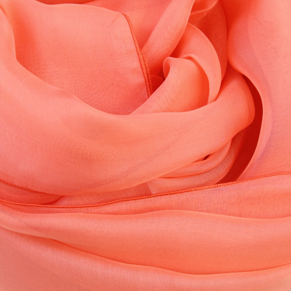 Foulard-femme-mousseline-soie-unie-rose-peche-743A