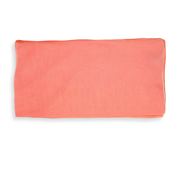 Foulard-femme-mousseline-soie-unie-rose-peche-743A