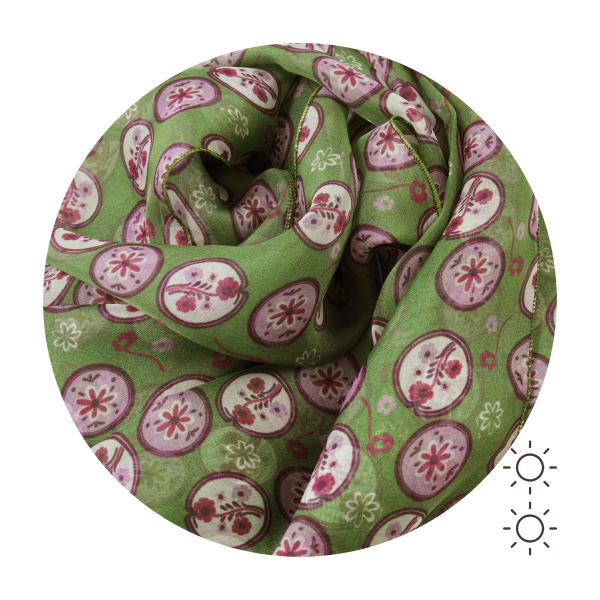 Foulard-soie-femme-scandinave-vert-mauve-3A