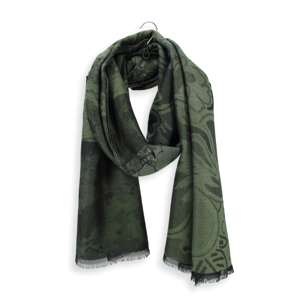 Maxi-étole-laine-modal-coton-soie-vert-Sentiment