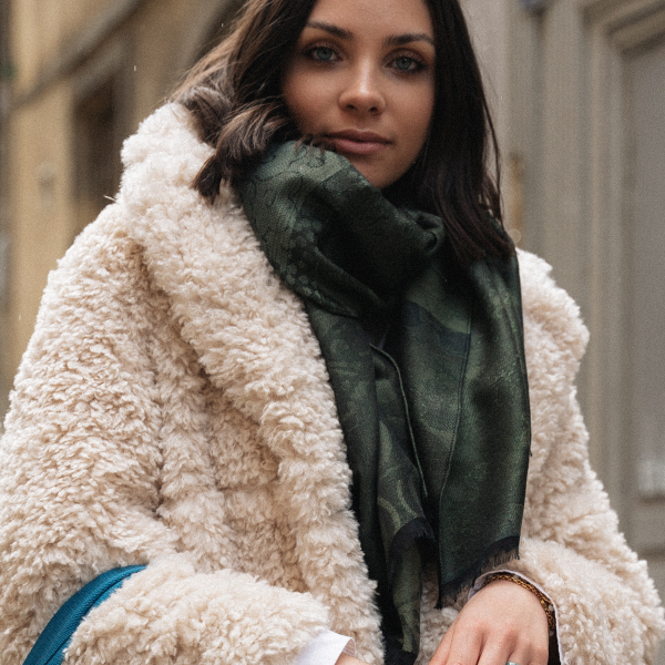 Maxi-étole-laine-modal-coton-soie-vert-Sentiment