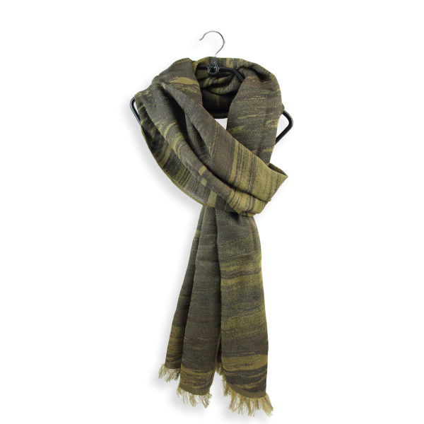 Men's-scarf-cotton-silk-green-Spirit