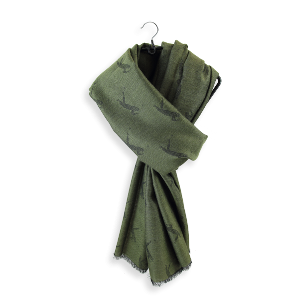 khaki-silk-cotton-cashmere-men’s-scarf-Golfeur