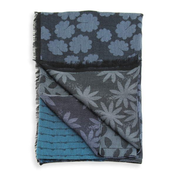 Grande-étole-femme-bleu-marine-modal-coton-soie-Jeannette