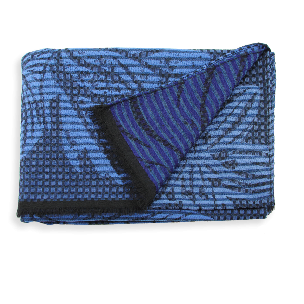 Etole-femme-laine-soie-coton-bleu royal-Valparaiso