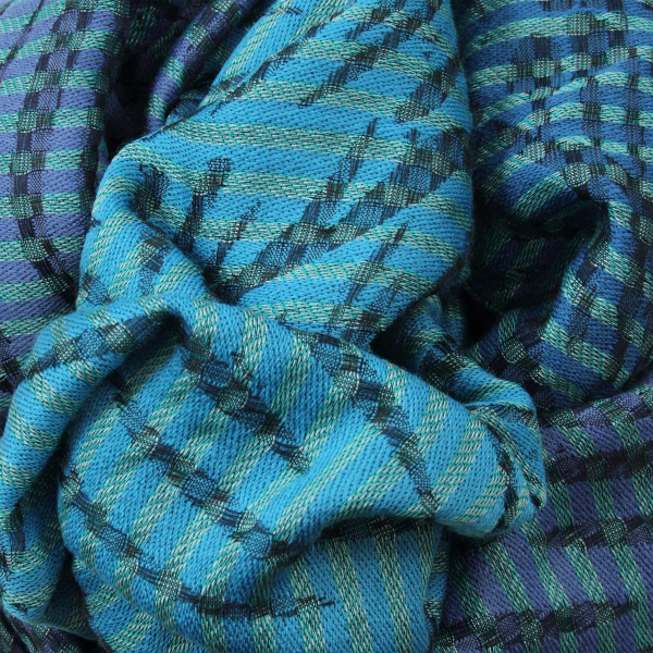 Etole-femme-laine-soie-coton-turquoise-Valparaiso