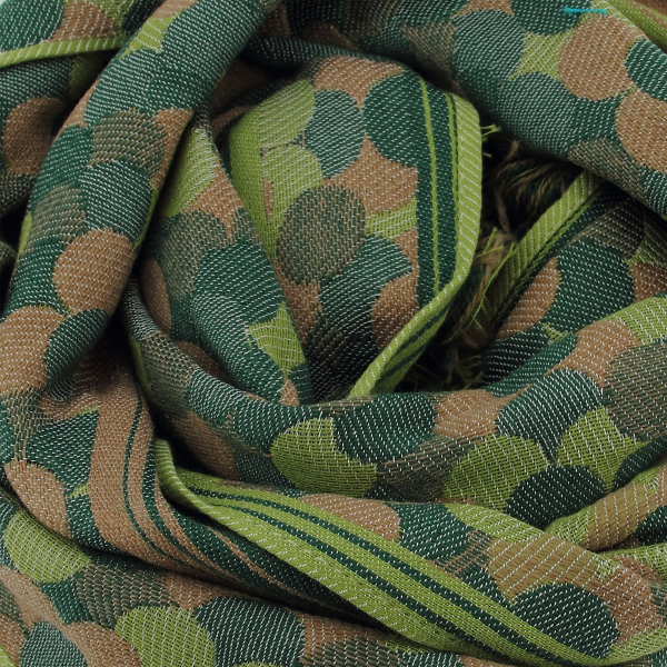 Echarpe-enfant-laine-vert-Hip Hop