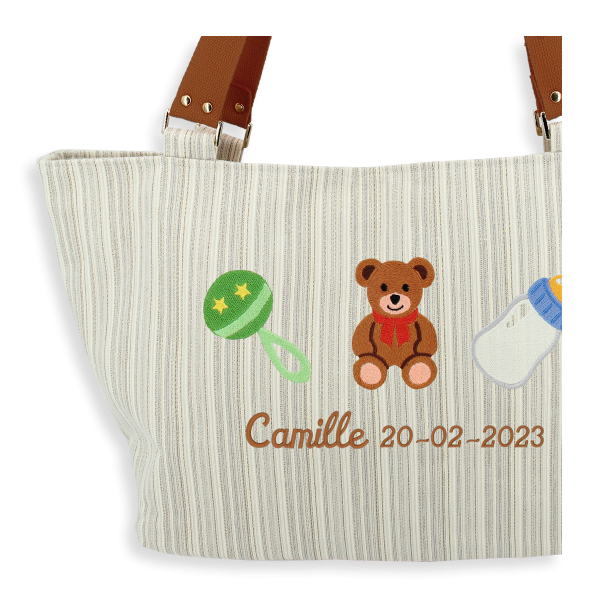 sac à langer personnalisable - camille