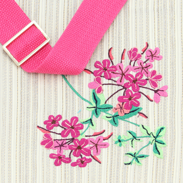 sac bandoulière-tissé-brodé-femme-hortensia-or