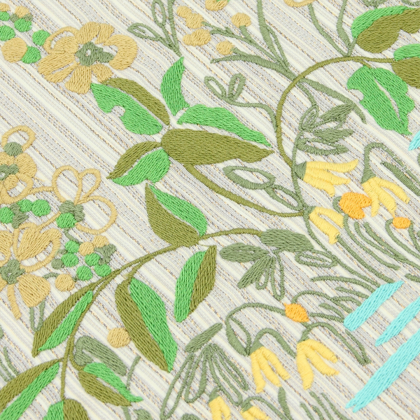 sac tissé brodé-femme-fleurs des champs or