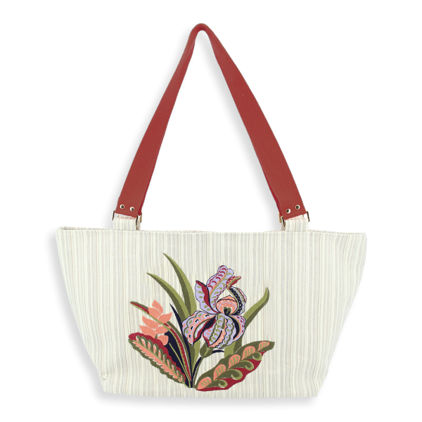 sac tissé brodé-femme-iris-or