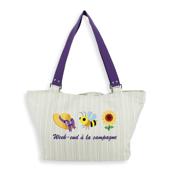 sac weekend campagne violet