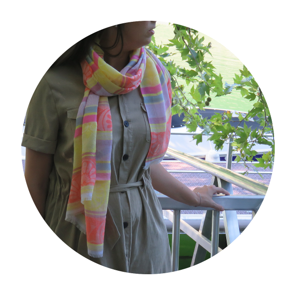 Woman-stole-cotton-modal-silk-Nereide-yellow-1A