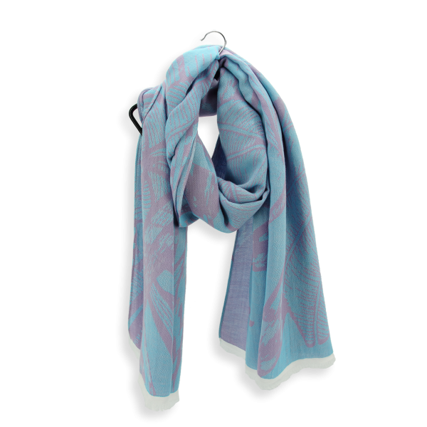 Arum-turquoise-lavender-rayon-cotton-women’s-over size stole