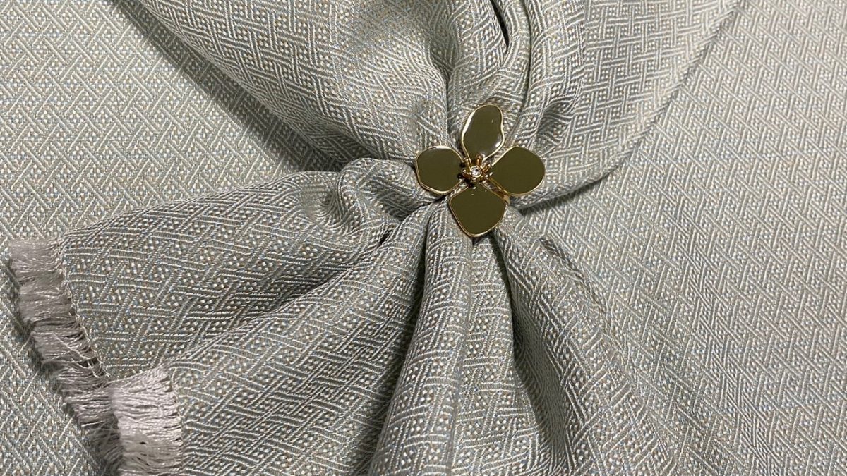 Anneau De Foulard Tendance Doré – Boucle Triple Moderne 2 Cm Pour Écharpe, Sac, Robe Ou Bijoux – Accessoire Élégant Femme Et Fille