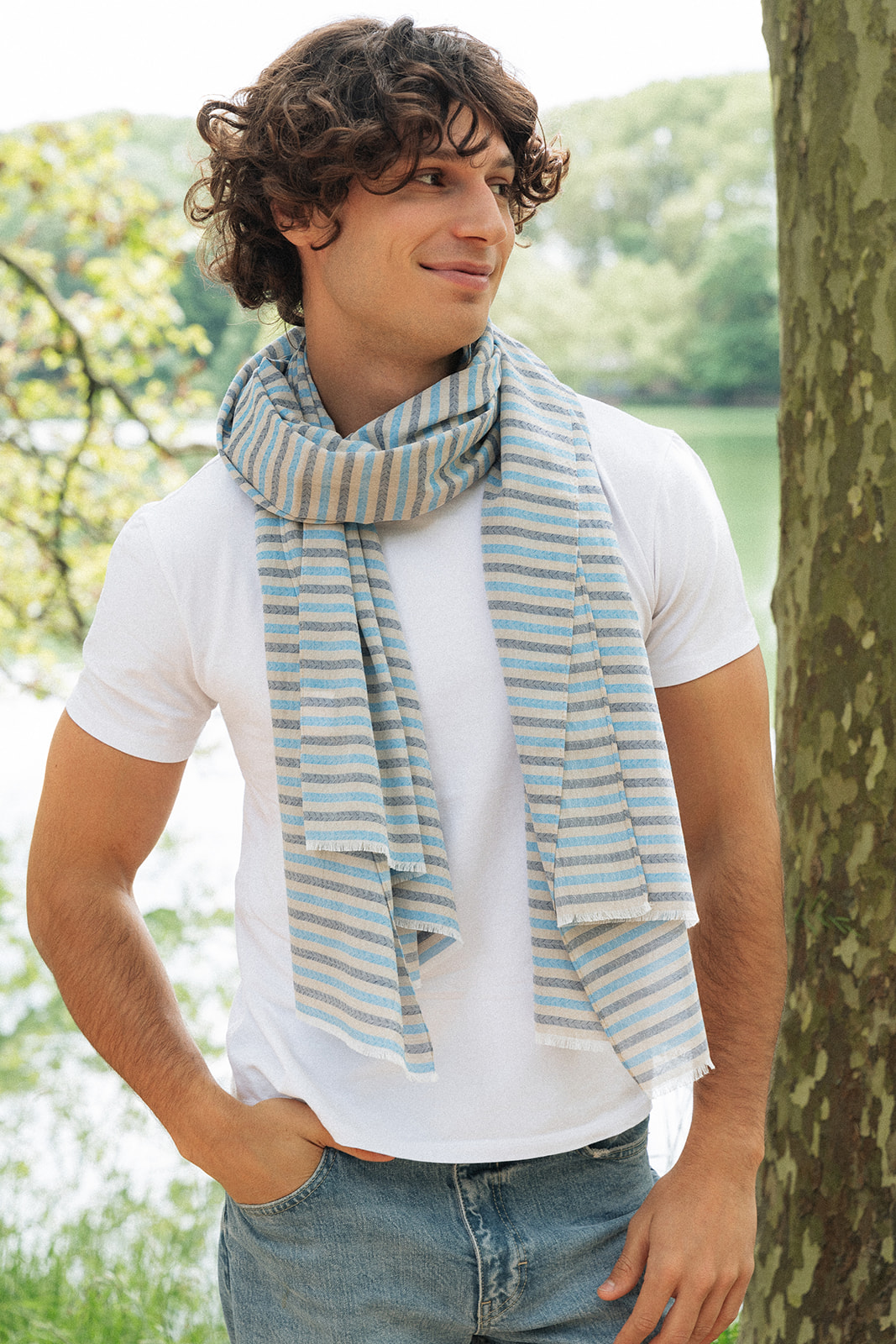 Foulard été homme: la sélection de lafabriquedecharpe.fr