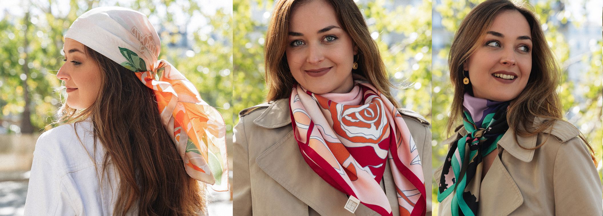 Porter un foulard en soie avec une robe: l’art du nouage