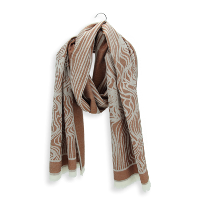 BROWN CASHMERE STOLE - TRAMAGE